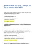 ASPEN Self-Study CNSC Exam &vert; Questions and Correct Answers&vert; Latest Update 2026&sol;2027