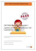 EMT FISDAP Paramedic Entrance Exam - Questions and Revised Correct Answers&comma; 100&percnt; Guarantee Pass GRADED A&plus;