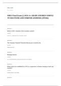 NMLS safe mortgage loan originator EXAM A&plus; GRADE ASSURED COMPLETE SOLUTIONS AND VERIFIED ANSWERS