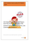HESI Pediatrics Exam 3 &lpar;2026&rpar; &vert; RN Pediatric &NewLine;Exam Prep &vert; NGN Nursing Questions &lpar;Pdf&rpar; &NewLine;Questions and Revised Correct Answers&comma; 100&percnt; &NewLine;Guarantee Pass GRADED A&plus; 