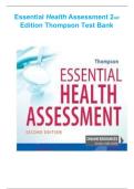 Essential Health Assessment Study Guide &vert; Thompson 2nd Edition &vert; Nursing Assessment Review