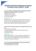 ATI Medical-Surgical Nursing Retake Exam&comma; Assessment Technologies Institute&comma; 2026&sol;2027 