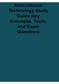 Instructional Technology Study Guide Key Concepts Tools and Exam Questions Educational Technology Review 2025&sol; 2026
