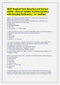 NCCT Surgical Tech Question and Answer&NewLine;&lpar;2026&rpar; &vert; Newest Update Verified Answers&NewLine;with Detailed Rationales &vert; A&plus; Verified