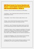 H&R Block Income Tax Course Question and&NewLine;Answer &vert; Latest Update Complete Exam Prep&NewLine;with Accurate Solutions &vert; Grade A&plus;