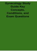 Gynecology Study Guide Key Concepts Conditions and Exam Questions Women&rsquo;s Health Nursing Review 2025&sol; 2026