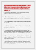 CALP Exam Question and Answer &lpar;2026&rpar;&NewLine;&vert; Newest Comprehensive Questions and&NewLine;Answers with Detailed Explanations &vert;&NewLine;Grade A&plus;