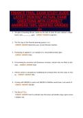 FINANCE FINAL EXAM STUDY GUIDE&NewLine;LATEST 2026&sol;2027 ACTUAL EXAM&NewLine;QUESTIONS WITH CORRECT&NewLine;ANSWERS 100&percnt; VERIFIED GRADED&NewLine;A&plus;