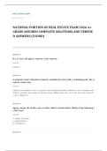 real estate practice EXAM A&plus; GRADE ASSURED COMPLETE SOLUTIONS AND VERIFIED ANSWERS