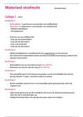 Aantekeningen Materieel Strafrecht &plus; Stappenplannen Tentamen&vert;9&comma;8 gehaald&vert; 2025&sol;26