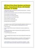 NYS Escort Driver Exam Questions and Answers&NewLine;&lpar;2026&rpar; &vert; Comprehensive Review with Detailed&NewLine;Rationales &vert; A&plus; Verified&NewLine;