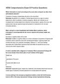 HESI Comprehensive Exam B&colon; Practice Questions with Rationales &lpar;Nursing Review&rpar;