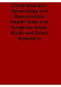 Comprehensive Gynecology and Reproductive Health Tests and Surgeries Study Guide Exam Questions Women&rsquo;s Health Clinical Review 2025&sol; 2026