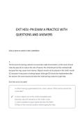 EXIT HESI -PN Exam A PRACTICE QUESTION  AND ANSWERS
