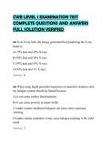 CWB LEVEL 1 EXAMINATION TEST&NewLine;COMPLETE QUESTIONS AND ANSWERS&NewLine;FULL SOLUTION VERIFIED