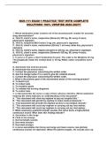 NUR-111 EXAM 1 PRACTICE TEST WITH COMPLETE SOLUTIONS 100&percnt; VERIFIED 2026-2027&excl;&excl;
