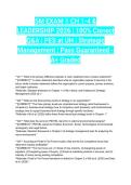 SM EXAM 1 CH 1-4 & LEADERSHIP 2026 &vert; 100&percnt; Correct Q&A &vert; PES at UH &vert; Strategic Management &vert; Pass Guaranteed - A&plus; Graded
