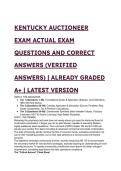 2026&sol;2027 Kentucky Auctioneer Licensing Exam &vert; S-Tier Test Bank & Study Guide &lpar;88 Q&A&rpar; &vert; Instant Download PDF&NewLine;