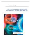 Test Bank Lilleys Pharmacology for Canadian Health Care Practice 4th Edition &lpar;Sealock&comma; 2020&rpar; &vert; All Chapters Covered 2026
