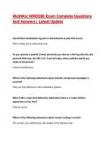 WebWoc WND580 Exam Complete Questions And Answers&vert; Latest Update  2026&sol;2027
