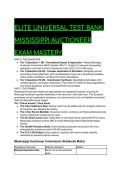 ELITE Mississippi Auctioneer Exam Mastery Test Bank &lpar;2026&sol;2027 Q&A&rpar; &vert; Instant Download PDF
