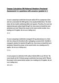 Dosage Calculation RN Maternal Newborn Proctored Assessment 3&period;1 questions with answers &lpar;graded A&plus;&rpar;