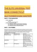 2026&sol;2027 Connecticut Auctioneer Exam Mastery &vert; S-Tier Elite Test Bank &vert; Instant Download PDF