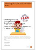 Gerontology HESI Exam &NewLine;&lpar;2026&rpar; &vert; RN Geriatric Exam &NewLine;Prep &vert; NGN Nursing Questions &lpar;Pdf&rpar; &NewLine;Questions and Revised Correct Answers&comma; 100&percnt; &NewLine;Guarantee Pass GRADED A&plus; &NewLine; 