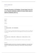 Portage Learning CHEM 103 chemistry EXAM A&plus; GRADE ASSURED COMPLETE SOLUTIONS AND VERIFIED ANSWERS