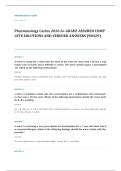 Prophecy pharmacology EXAM A&plus; GRADE ASSURED COMPLETE SOLUTIONS AND VERIFIED ANSWERS