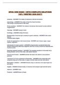 HPNU 3050 EXAM 1 WITH COMPLETE SOLUTIONS 100&percnt; VERIFIED 2026-2027&excl;&excl;