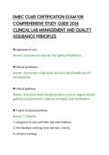 DMEC CLMS CERTIFICATION EXAM 108&NewLine;COMPREHENSIVE STUDY GUIDE 2026&NewLine;CLINICAL LAB MANAGEMENT AND QUALITY&NewLine;ASSURANCE PRINCIPLES&NewLine;