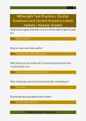 Millwright Test Practice 1 Quizlet &NewLine;Questions and Correct Answers&sol; Latest &NewLine;Update &sol; Already Graded 