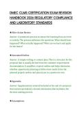 DMEC CLMS CERTIFICATION EXAM REVISION&NewLine;HANDBOOK 2026 REGULATORY COMPLIANCE&NewLine;AND LABORATORY STANDARDS