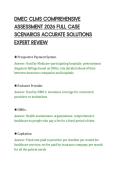 DMEC CLMS COMPREHENSIVE&NewLine;ASSESSMENT 2026 FULL CASE&NewLine;SCENARIOS ACCURATE SOLUTIONS&NewLine;EXPERT REVIEW
