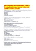 NSG 533 Advanced Pharmacology &vert; Exam 3 &vert;&NewLine;Practice Questions and Answers &vert; 2026&sol;2027&NewLine;Update &vert; Verified Accurate