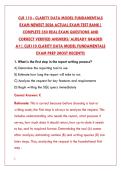 CLR 110 NEWEST 2026 TEST BANK &ndash; 200 REAL EXAM QUESTIONS & VERIFIED ANSWERS &vert; PASS YOUR EPIC CLARITY REPORTING CERTIFICATION WITH CONFIDENCE&NewLine;&NewLine;