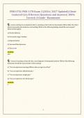 PRN1178&sol; PRN 1178 Exam 3 &lpar;2026&sol; 2027 Updated&rpar; Client-Centered Care II Review&vert; Questions and Answers&vert; 100&percnt; Correct&vert; A Grade - Rasmussen