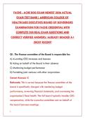 FACHE ACHE BOG EXAM NEWEST 2026 TEST BANK &ndash; 500 REAL BOARD OF GOVERNORS EXAM QUESTIONS & VERIFIED ANSWERS &vert; PASS YOUR HEALTHCARE EXECUTIVE CERTIFICATION ON THE FIRST TRY&NewLine;&NewLine;
