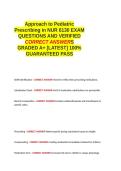 Approach to Pediatric Prescribing in NUR 6130 EXAM QUESTIONS AND VERIFIED CORRECT ANSWERS GRADED A&plus; -LATEST 2026-2027- 100- GUARANTEED PASS&period;docx&NewLine;&NewLine;