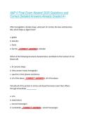 A&P II Final Exam Newest 2026 Questions and &NewLine;Correct Detailed Answers Already Graded A&plus;