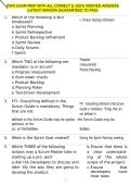 PSPO EXAM PREP WITH ALL CORRECT & 100&percnt; VERIFIED ANSWERS &vert;LATEST VERSION &vert;GUARANTEED TO PASS