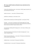HPE &ndash; Exam 2&comma; Health Promotion and Education Course&comma; Study Guide and Core Concepts Review