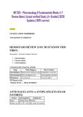 NR293 Pharmacology Week 4&ndash;7 Notes &lpar;PDF&rpar; &vert; 2026 Chamberlain Pharm Review Guide
