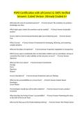 PSPO Certification with all Correct & 100&percnt; Verified Answers &vert;Latest Version &vert;Already Graded A&plus;