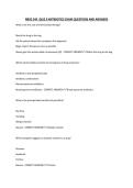 NRSG 245 QUIZ 9 ANTIBIOTICS EXAM QUESTIONS AND ANSWERS&period;