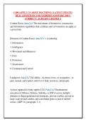 C400 &lpar;APPLY US ARMY DOCTRINE&rpar; &lpar;LATEST UPDATE&rpar; &NewLine;REAL QUESTIONS AND VERIFIED ANSWERS &vert;100&percnt; &NewLine;CORRECT &vert; ALREADY GRADED A