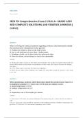 HESI PN comprehensive EXAM A&plus; GRADE ASSURED COMPLETE SOLUTIONS AND VERIFIED ANSWERS