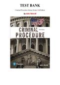 Criminal Procedure &lpar;Justice Series&rpar; 3rd Edition &mdash; by John Worrall &vert; Complete Test Bank &lpar;Ch&period;1-13&rpar;