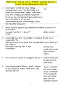 PSPO Exam with all Correct & 100&percnt; Verified Answers &vert;Latest Version &vert;Already Graded A&plus;